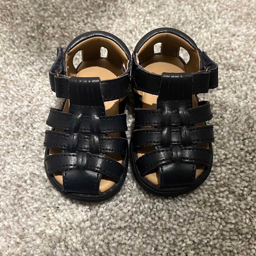 Navy Baby Sandals